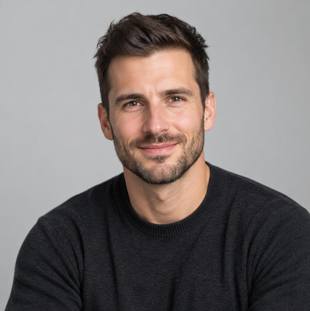 Portrait of a smiling man in casual clothes