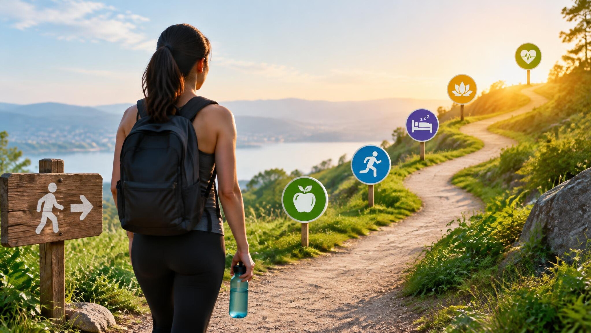 person starting health journey