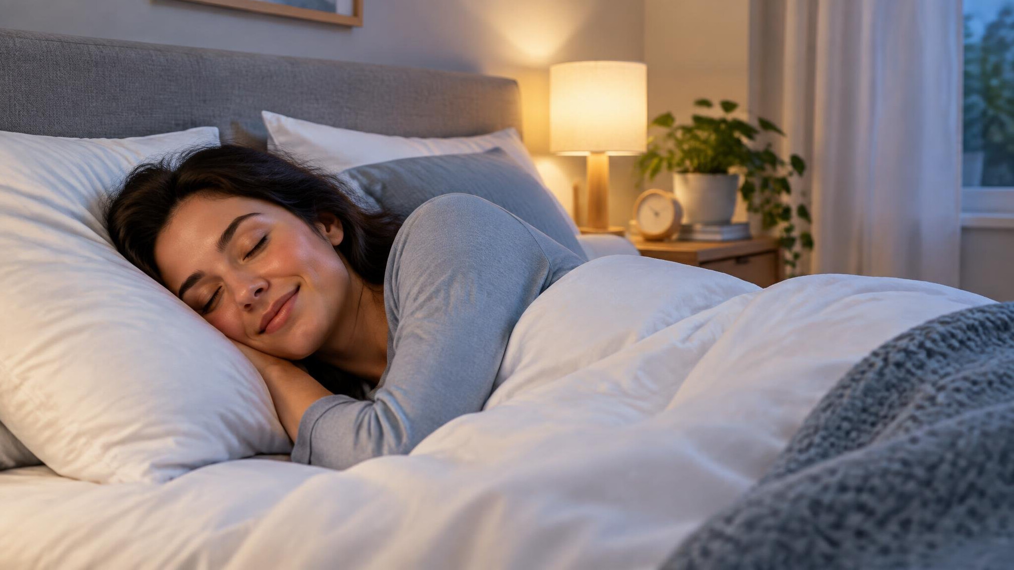 person sleeping peacefully
