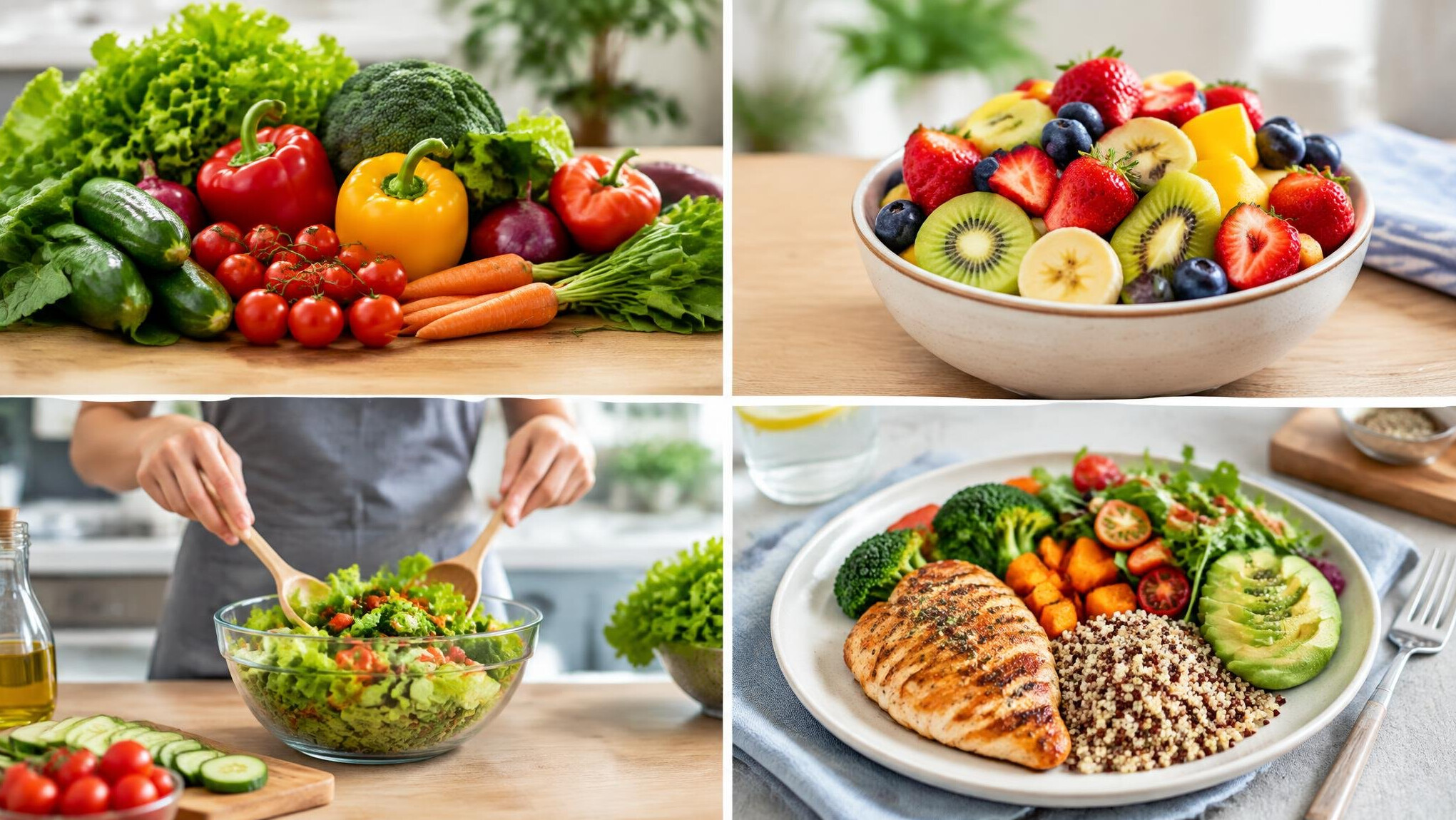 healthy vegetables on table